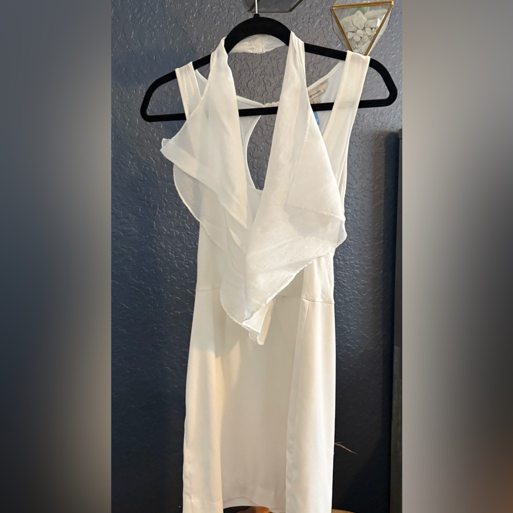 BCBGeneration Ivory Ruffle Mini Dress